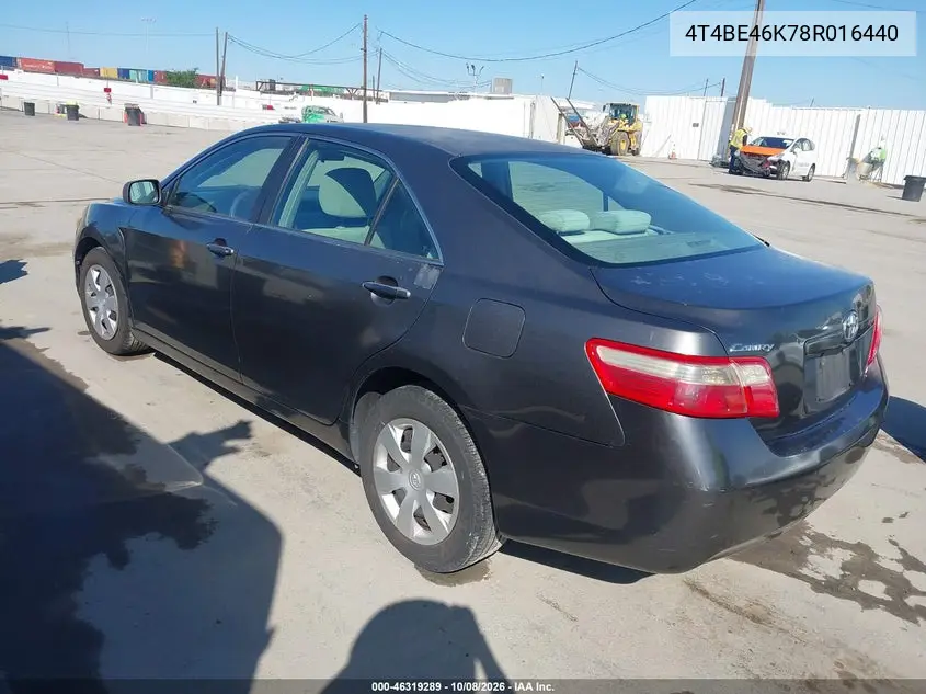 2008 TOYOTA CAMRY VIN 4T4BE46K78R016440 — фото 3