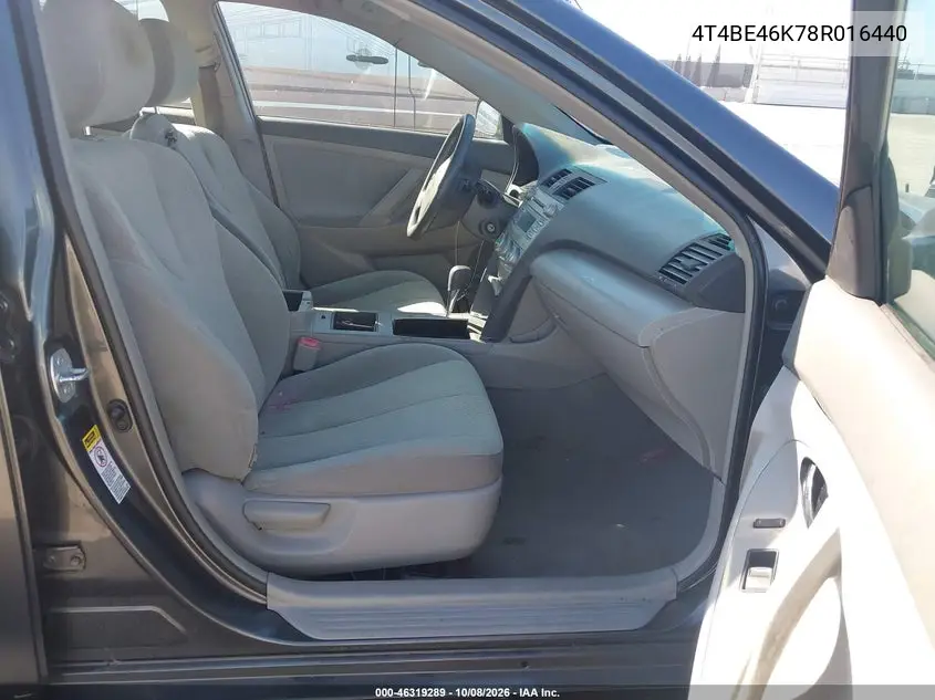 2008 TOYOTA CAMRY VIN 4T4BE46K78R016440 — фото 5