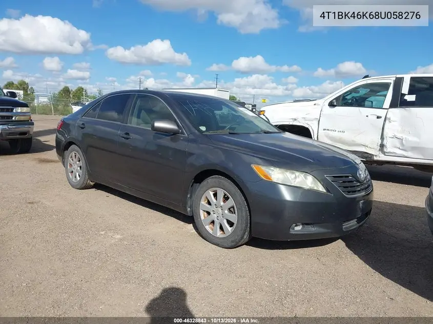 TOYOTA CAMRY 2008, VIN 4T1BK46K68U058276