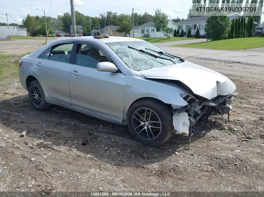 TOYOTA CAMRY 2009, VIN 4T1BE46K19U330709