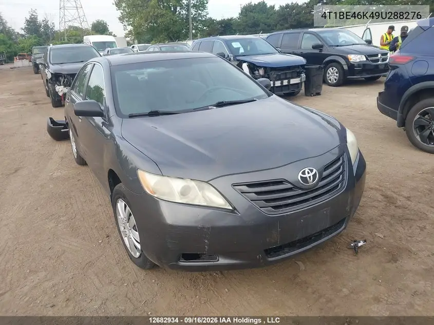 TOYOTA CAMRY 2009, VIN 4T1BE46K49U288276