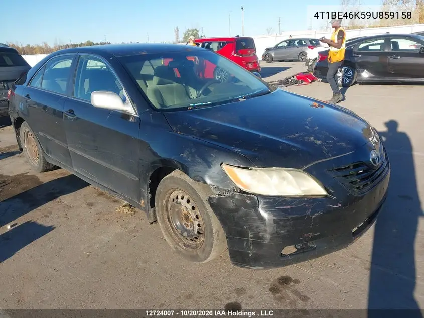 TOYOTA CAMRY 2009, VIN 4T1BE46K59U859158