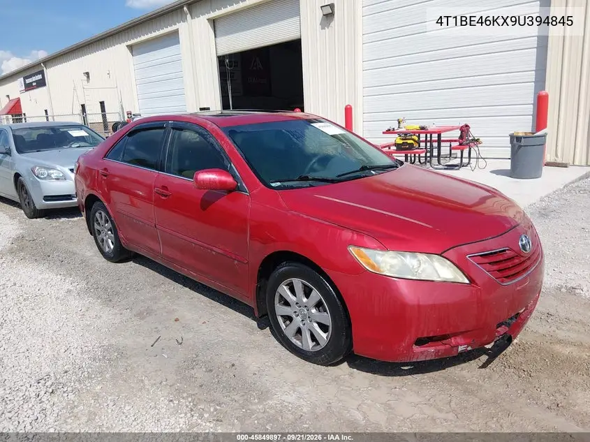 TOYOTA CAMRY 2009, VIN 4T1BE46KX9U394845
