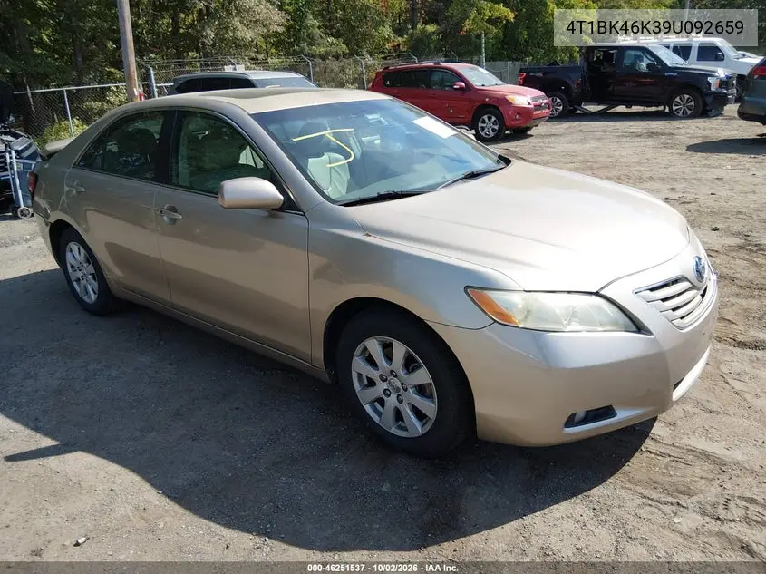 TOYOTA CAMRY 2009, VIN 4T1BK46K39U092659