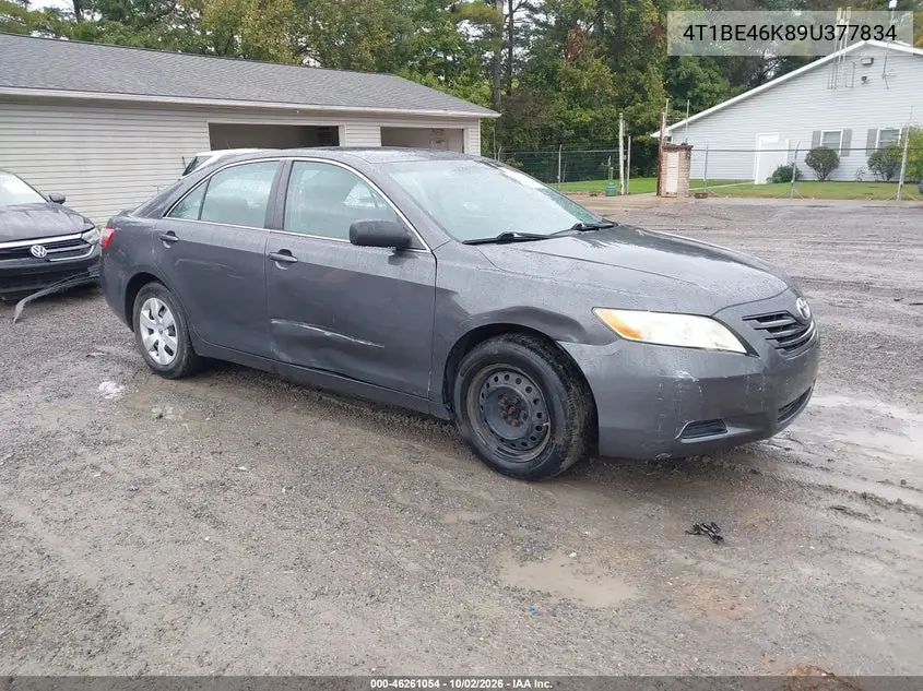 TOYOTA CAMRY 2009, VIN 4T1BE46K89U377834