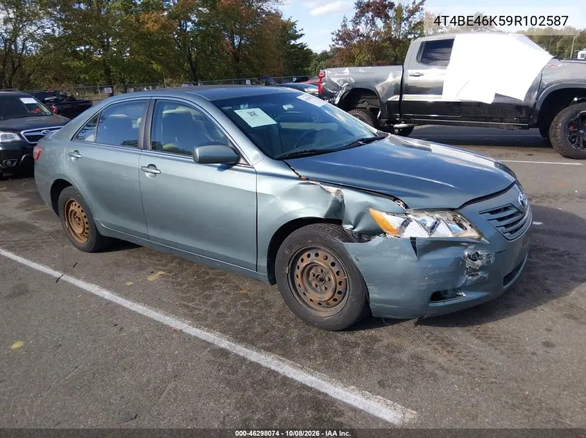 TOYOTA CAMRY 2009, VIN 4T4BE46K59R102587