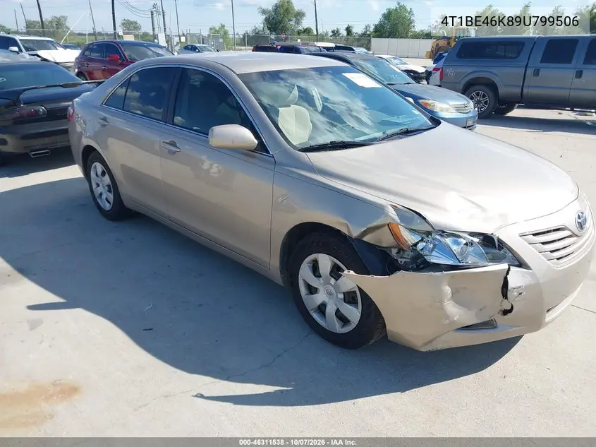 TOYOTA CAMRY 2009, VIN 4T1BE46K89U799506