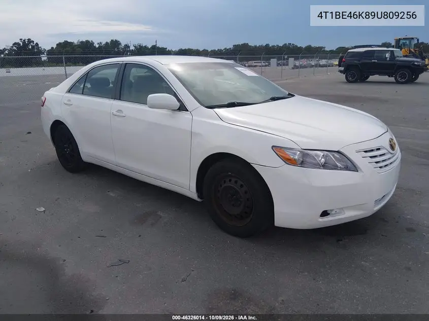 TOYOTA CAMRY 2009, VIN 4T1BE46K89U809256
