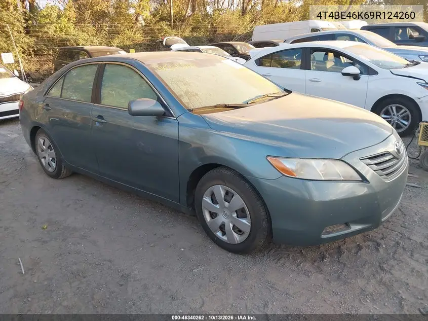 TOYOTA CAMRY 2009, VIN 4T4BE46K69R124260