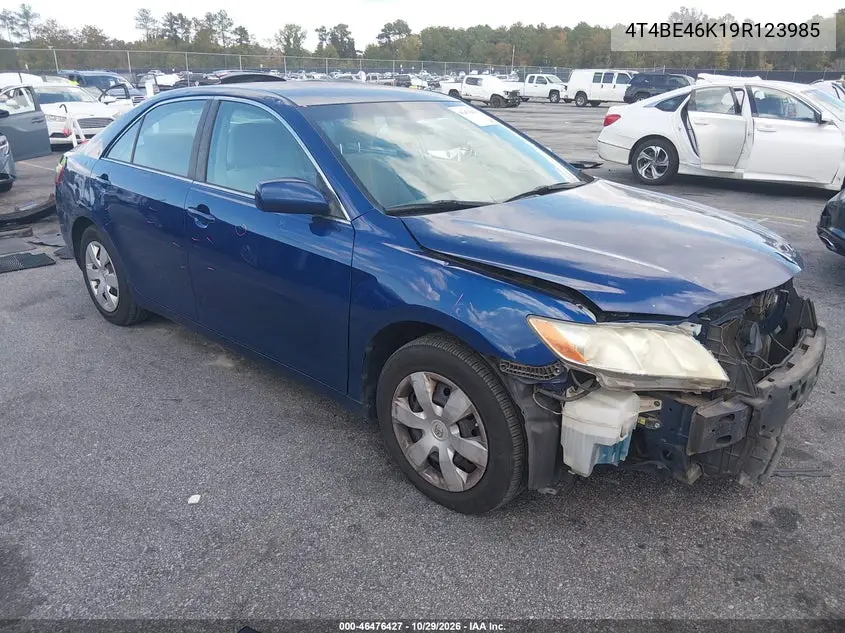 TOYOTA CAMRY 2009, VIN 4T4BE46K19R123985