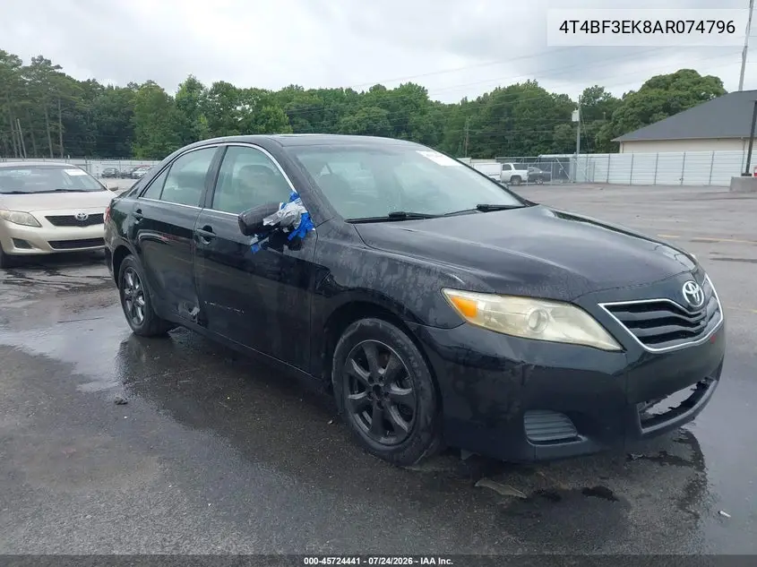 TOYOTA CAMRY 2010, VIN 4T4BF3EK8AR074796