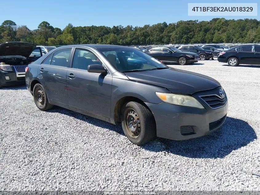 TOYOTA CAMRY 2010, VIN 4T1BF3EK2AU018329