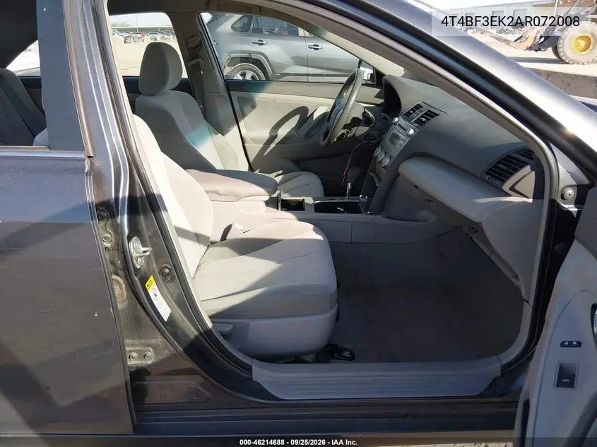 2010 TOYOTA CAMRY VIN 4T4BF3EK2AR072008 — фото 5