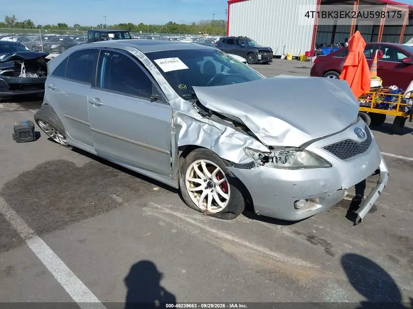 TOYOTA CAMRY 2010, VIN 4T1BK3EK2AU598175