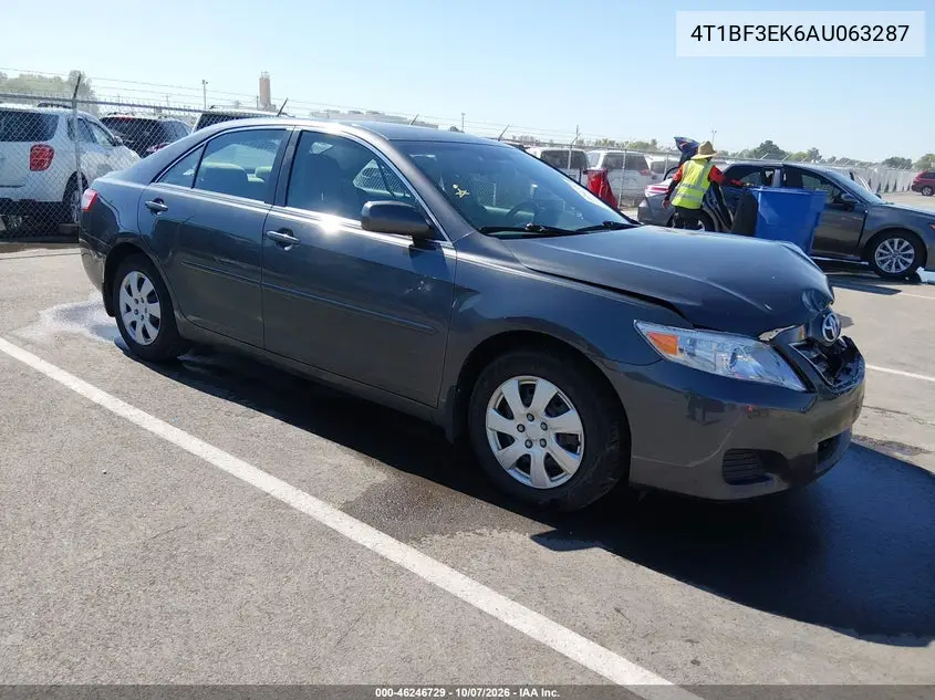TOYOTA CAMRY 2010, VIN 4T1BF3EK6AU063287