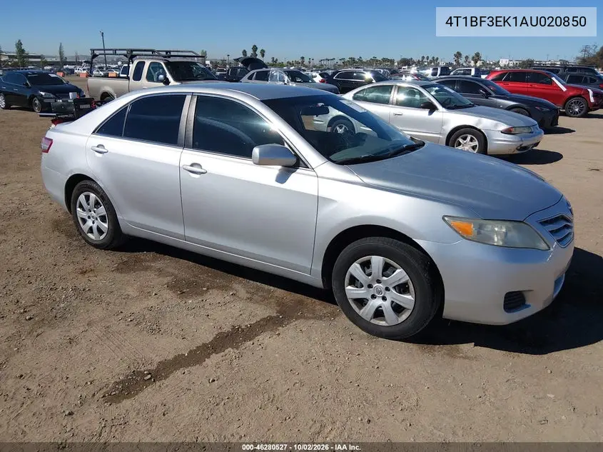TOYOTA CAMRY 2010, VIN 4T1BF3EK1AU020850