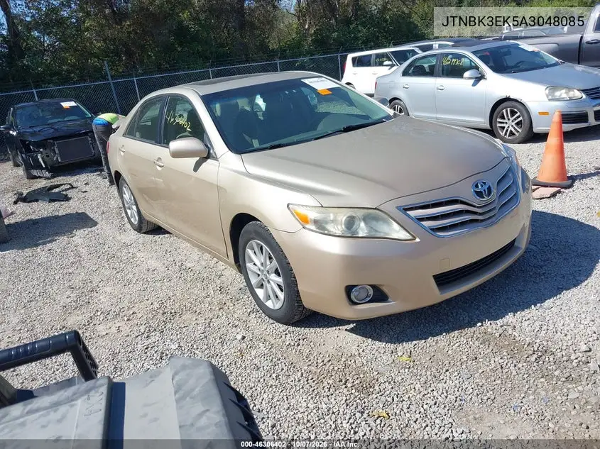 TOYOTA CAMRY 2010, VIN JTNBK3EK5A3048085