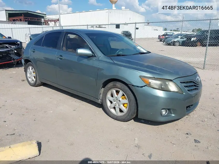 TOYOTA CAMRY 2010, VIN 4T4BF3EK0AR016665