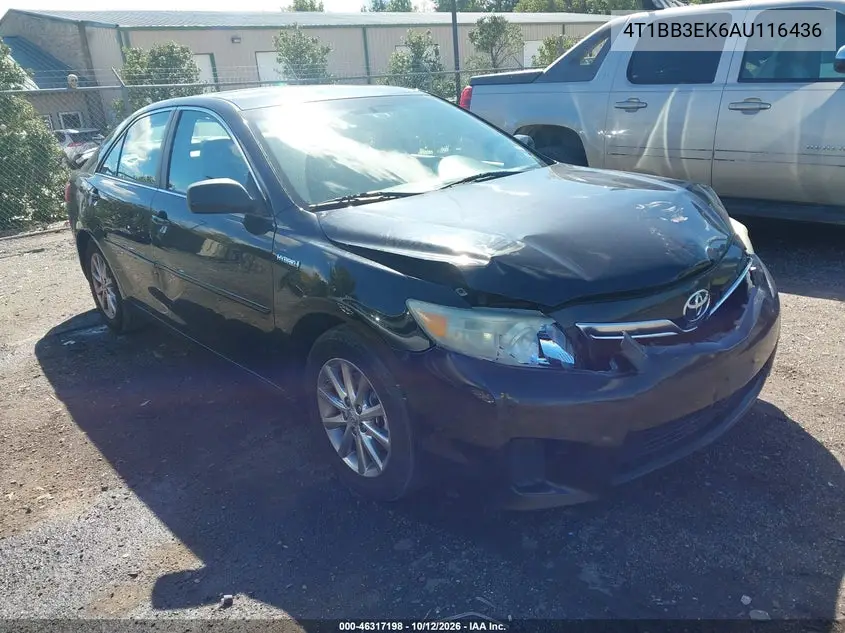 TOYOTA CAMRY 2010, VIN 4T1BB3EK6AU116436