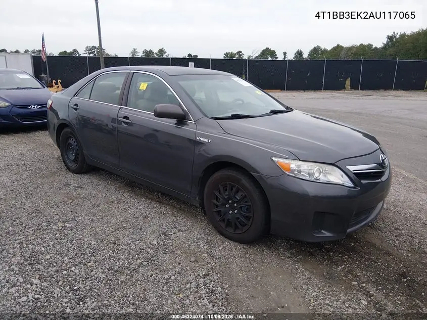 TOYOTA CAMRY 2010, VIN 4T1BB3EK2AU117065