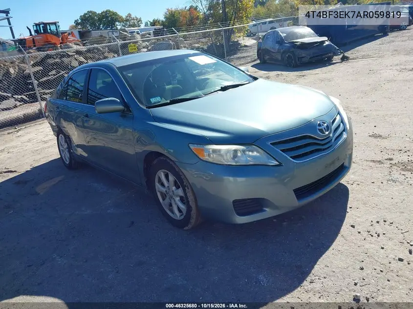 TOYOTA CAMRY 2010, VIN 4T4BF3EK7AR059819