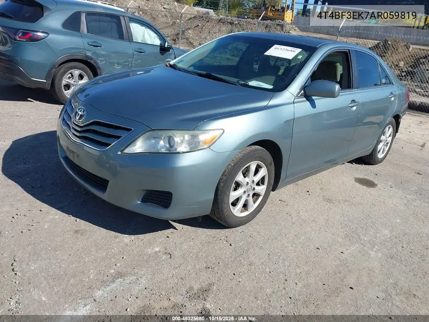 2010 TOYOTA CAMRY VIN 4T4BF3EK7AR059819 — фото 2