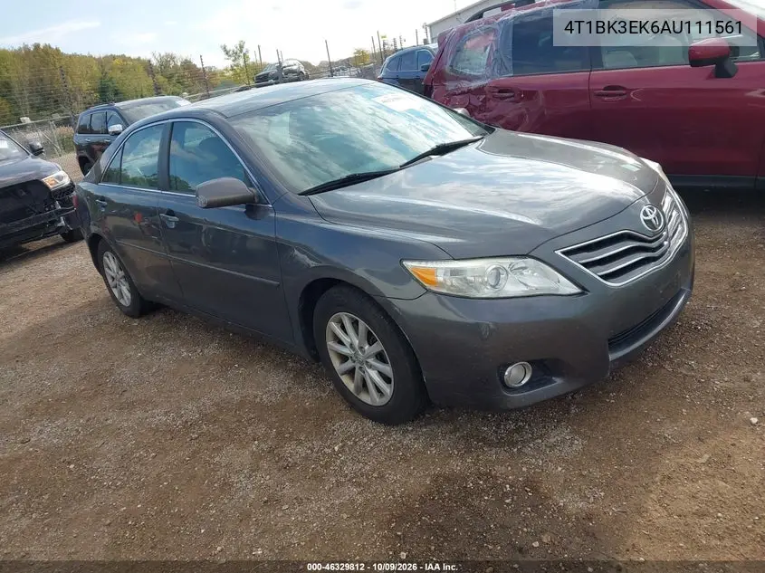TOYOTA CAMRY 2010, VIN 4T1BK3EK6AU111561
