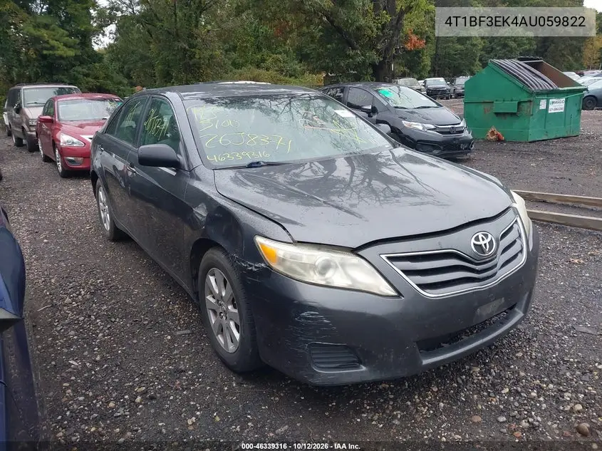 TOYOTA CAMRY 2010, VIN 4T1BF3EK4AU059822