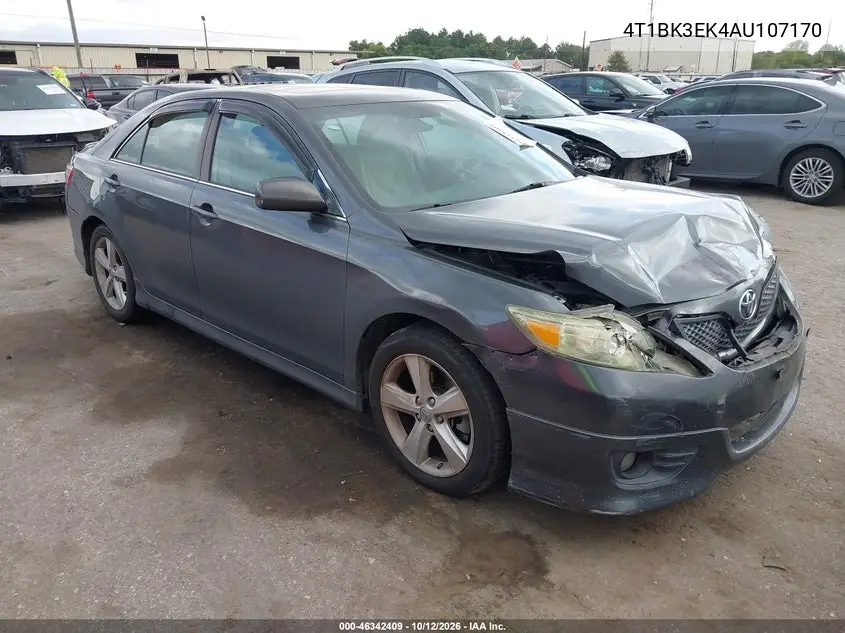 TOYOTA CAMRY 2010, VIN 4T1BK3EK4AU107170
