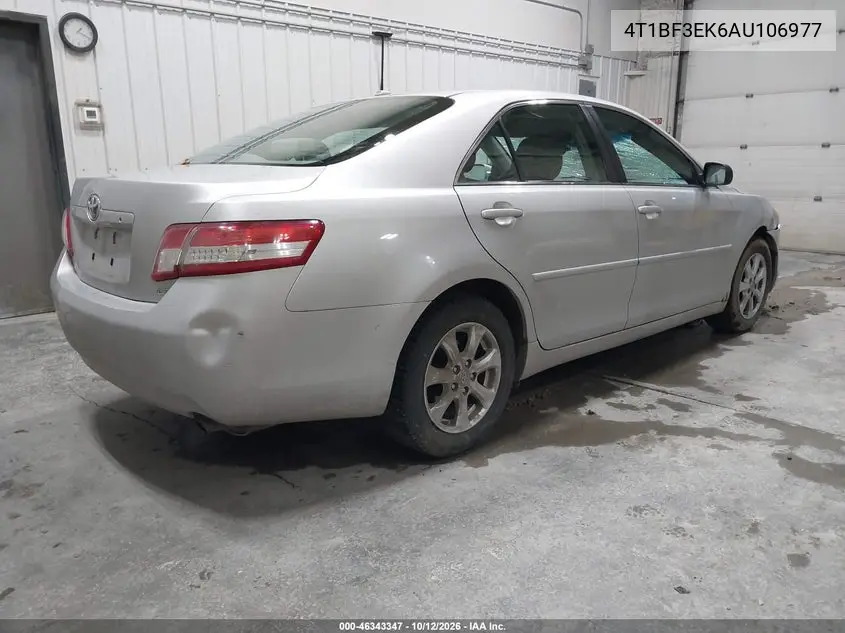 2010 TOYOTA CAMRY VIN 4T1BF3EK6AU106977 — фото 4