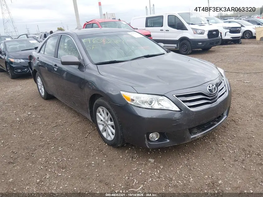 TOYOTA CAMRY 2010, VIN 4T4BF3EK3AR063320