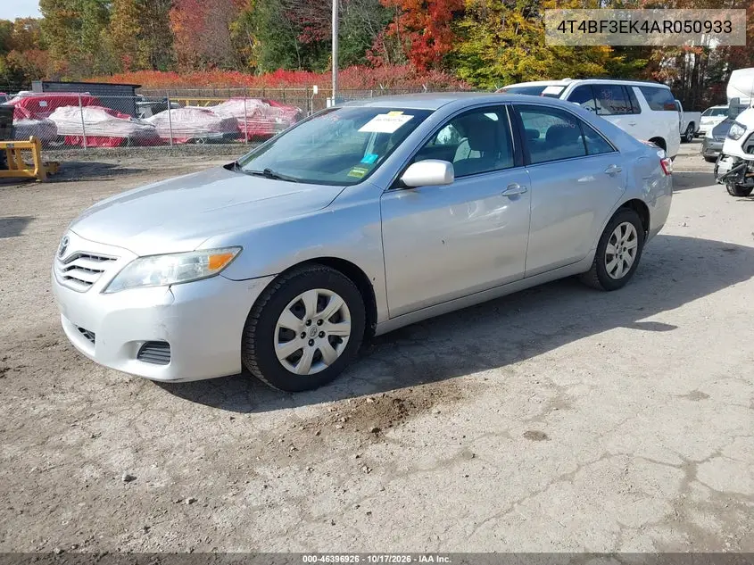 2010 TOYOTA CAMRY VIN 4T4BF3EK4AR050933 — фото 2