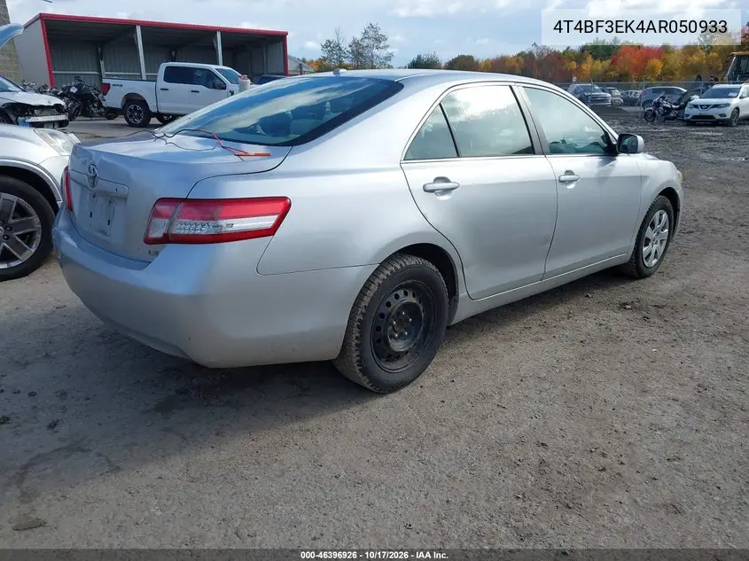 2010 TOYOTA CAMRY VIN 4T4BF3EK4AR050933 — фото 4
