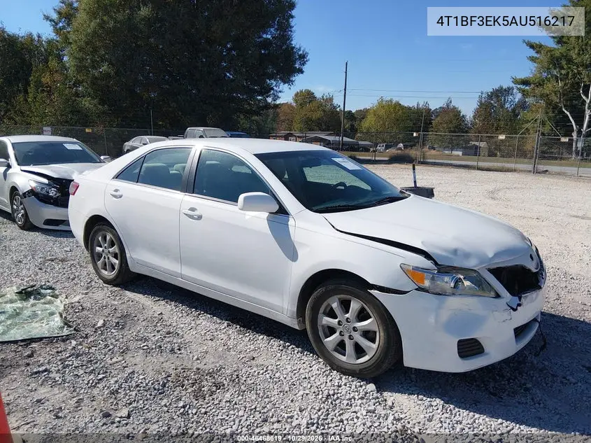 TOYOTA CAMRY 2010, VIN 4T1BF3EK5AU516217