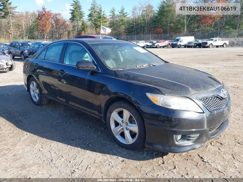 TOYOTA CAMRY 2010, VIN 4T1BK3EK8AU106619