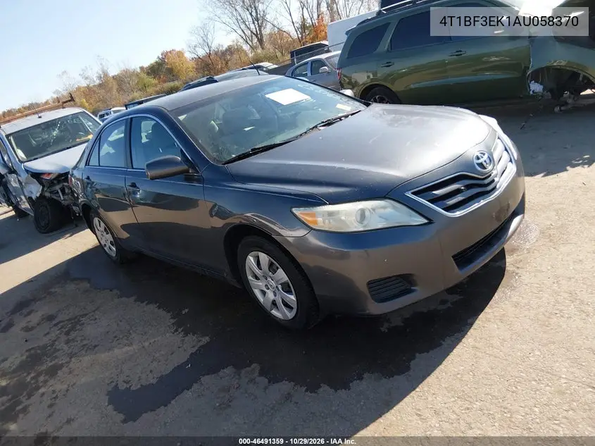 TOYOTA CAMRY 2010, VIN 4T1BF3EK1AU058370