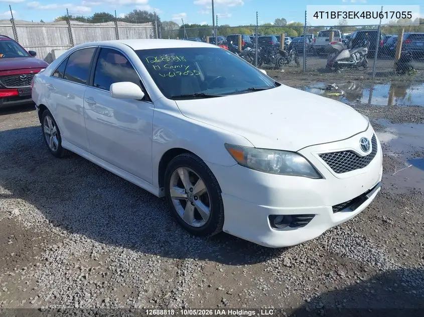TOYOTA CAMRY 2011, VIN 4T1BF3EK4BU617055