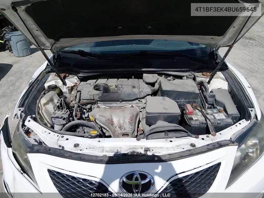 2011 TOYOTA CAMRY VIN 4T1BF3EK4BU659645 — фото 10