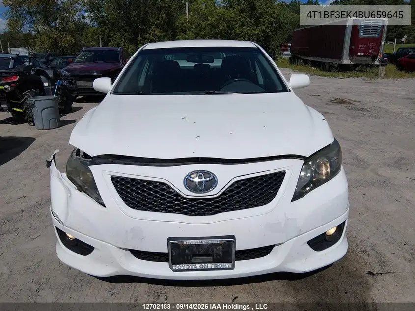 2011 TOYOTA CAMRY VIN 4T1BF3EK4BU659645 — фото 12