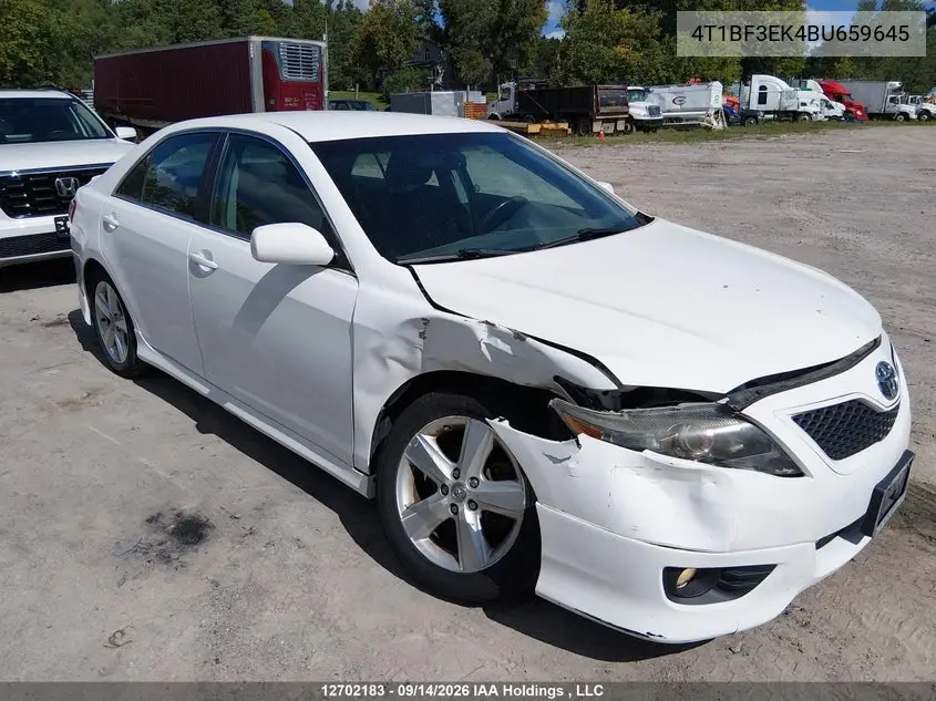 2011 TOYOTA CAMRY VIN 4T1BF3EK4BU659645 — фото 13