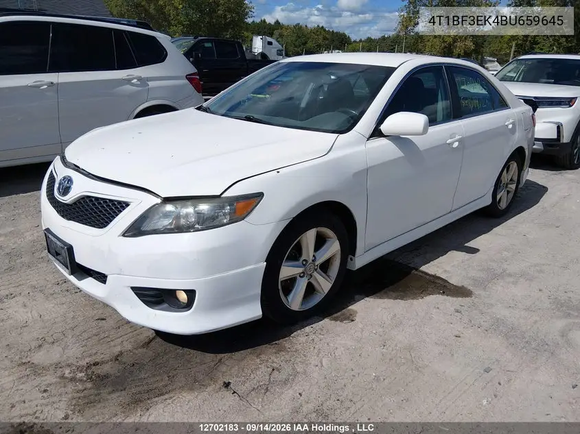 2011 TOYOTA CAMRY VIN 4T1BF3EK4BU659645 — фото 2