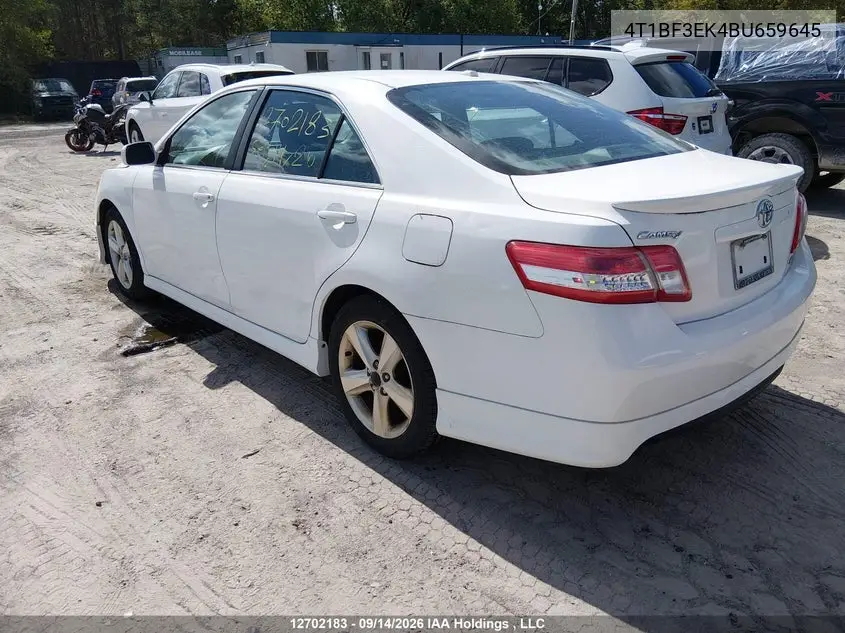 2011 TOYOTA CAMRY VIN 4T1BF3EK4BU659645 — фото 3
