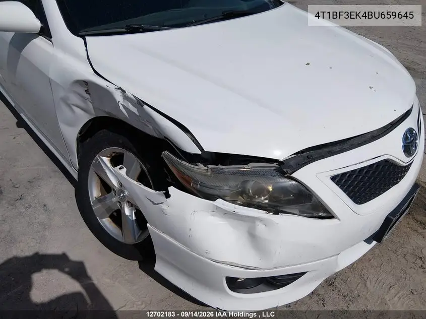 2011 TOYOTA CAMRY VIN 4T1BF3EK4BU659645 — фото 6