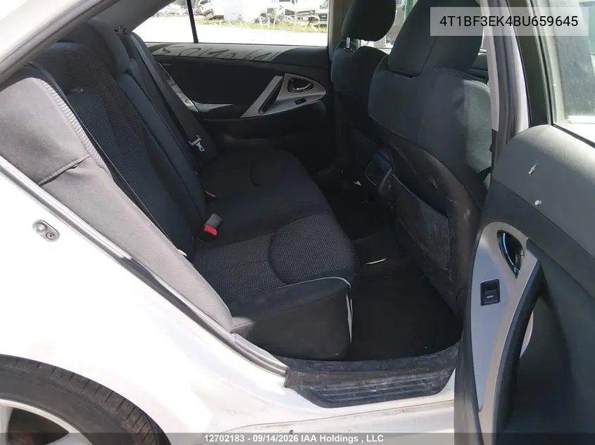 2011 TOYOTA CAMRY VIN 4T1BF3EK4BU659645 — фото 8