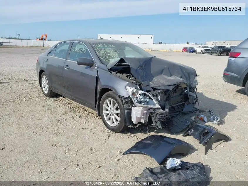 TOYOTA CAMRY 2011, VIN 4T1BK3EK9BU615734