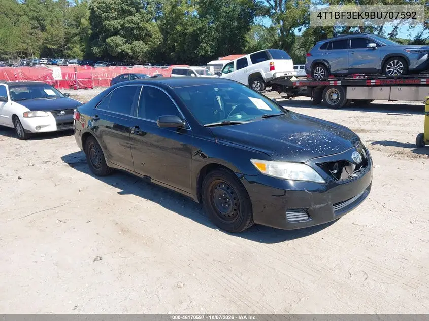 TOYOTA CAMRY 2011, VIN 4T1BF3EK9BU707592