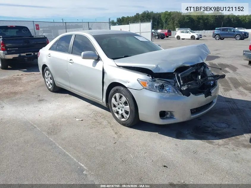 TOYOTA CAMRY 2011, VIN 4T1BF3EK9BU121152