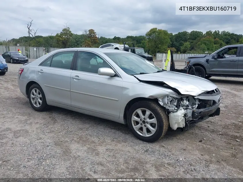 TOYOTA CAMRY 2011, VIN 4T1BF3EKXBU160719