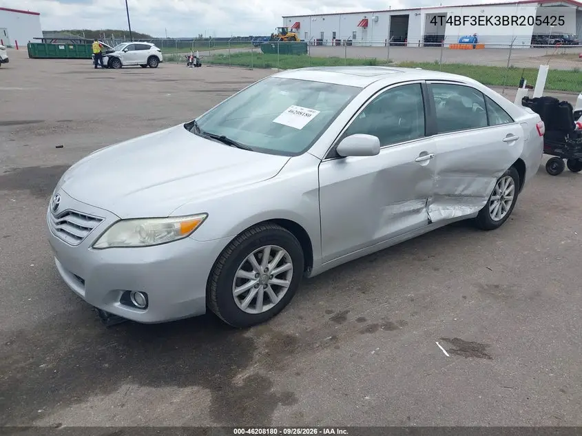 2011 TOYOTA CAMRY VIN 4T4BF3EK3BR205425 — фото 2