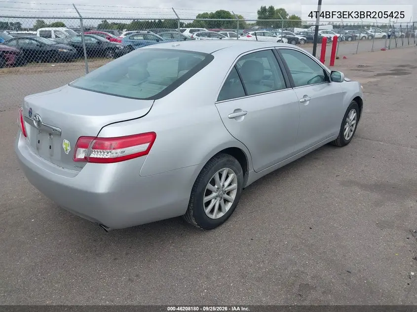 2011 TOYOTA CAMRY VIN 4T4BF3EK3BR205425 — фото 4